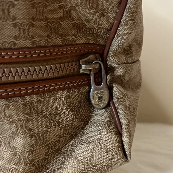 Celine Tan and Brown Travel Bag - Picture 6 of 17